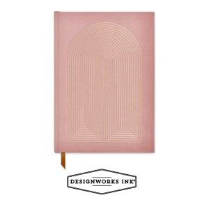 JB58-1008EU Suedette Journal - dusty pink radiant rainbow